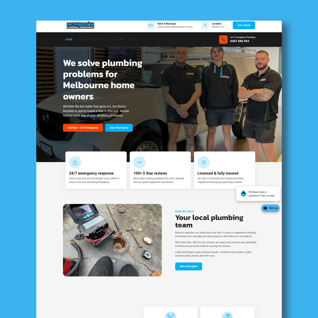 Website built by Tom Wilson Digital