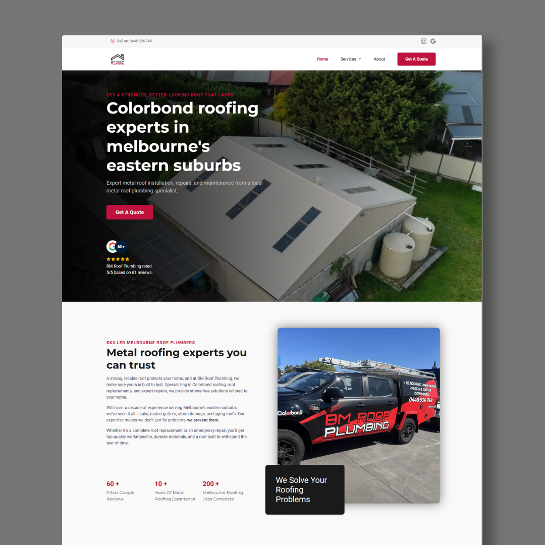 Website built by Tom Wilson Digital