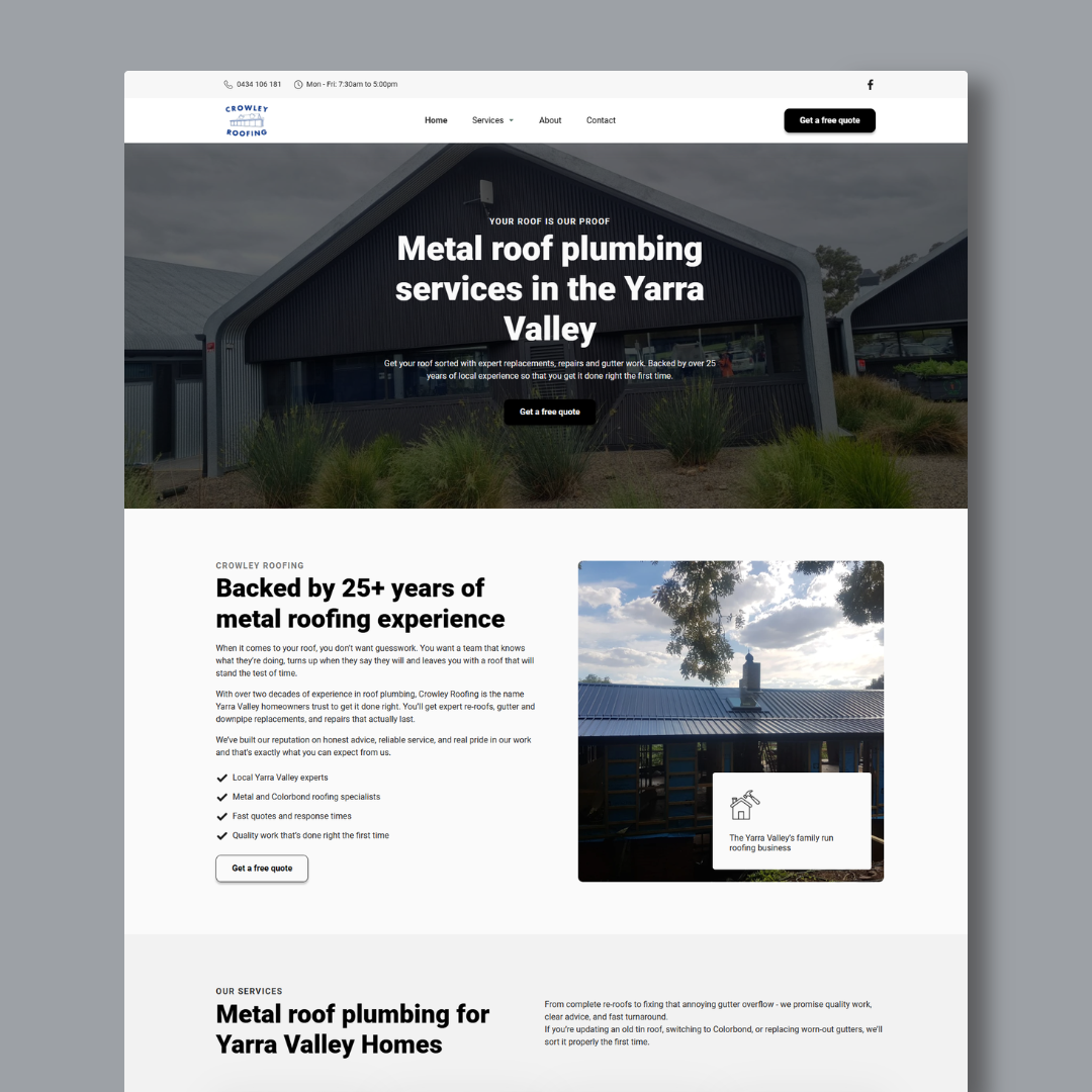 Website built by Tom Wilson Digital