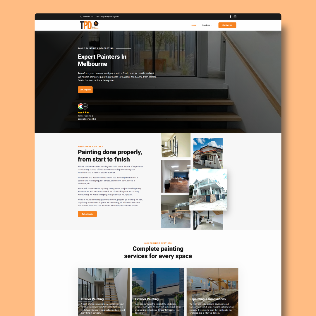 Website built by Tom Wilson Digital